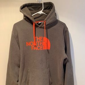 Used Dark Olive Green North Face Hoodie Size L